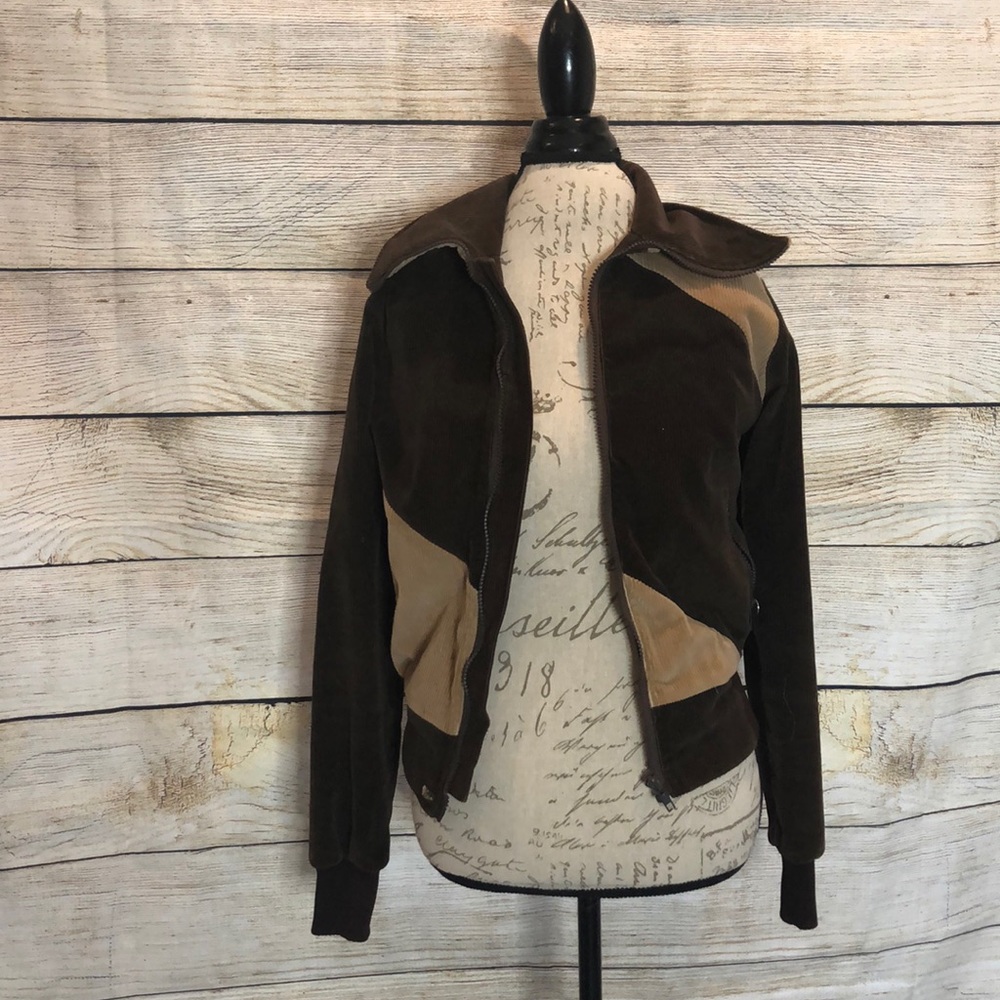 Brown and tan corduroy jacket